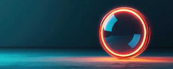 A glassmorphic loading spinner with a translucent circle and glowing animation, glassmorphism, loading spinner, glowing