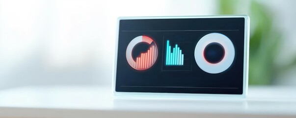 A glassmorphic fitness dashboard with frosted progress rings and soft shadows, glassmorphism, fitness dashboard, translucent