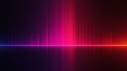 Abstract Neon Light Streaks on a Dark Background