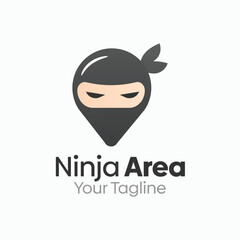 Ninja Area Logo Design Template. Good for Business, Agency, Community and Organization