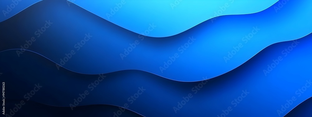 Poster mesmerizing abstract blue gradient background with empty minimalist space