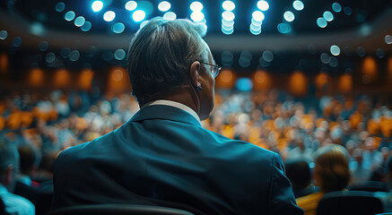 A shareholder meeting, comparing AI technology to nuclear weapon. Generative AI.