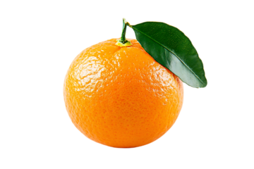 Tangerine or clementine isolated on transparent png