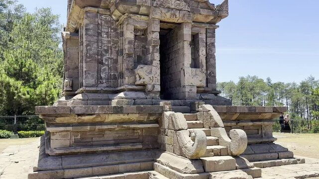 Tilting Technique Showcasing the Majestic Candi Gedong Songo