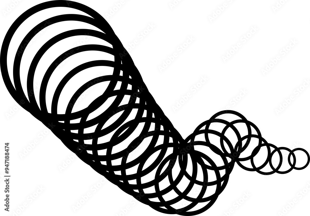 Poster circle with curve line gradient. futuristic technology concept