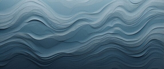 Obraz premium Abstract Wavy Pattern in Blue Tones