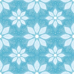Seamless abstract pattern in winter.