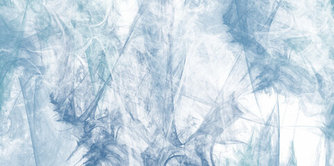 Beautiful abstract watercolor clear light blue and blue sky with white clouds. Blue sky background and white blurry, clear, and puffy clouds. Smoky blue vintage marbled texture. Creative stone art.