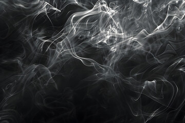 Ethereal Dance of Smoke: A Mesmerizing Journey of Flowing Tendrils and Abstract Forms in Shades of Grey