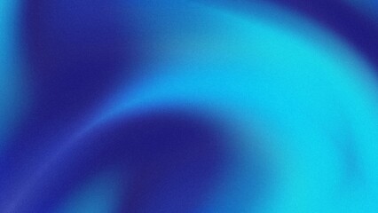 Abstract background Flat style. Freeform blue gradient color background with defocused blur grainy noise effects. Light and dark blue colors copy space text area with rays
