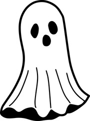 Cute Ghost Halloween slogan retro design t-shirt design. Illustration Halloween card