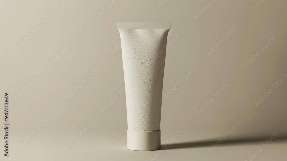 Poster a standard tube of toothpaste placed on a flat surface