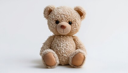 Obraz premium Fluffy teddy bear , generative ai 