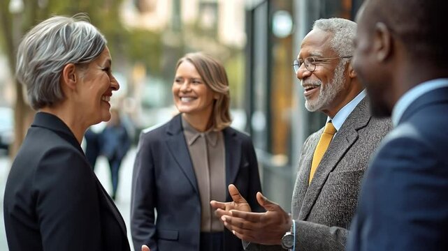 Seniors meet a banker to discuss retirement planning options and make sure they are well-informed about their financial stability going forward.