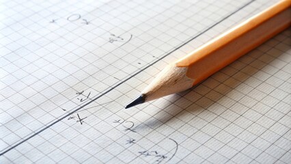 Calculation of calculus problem on paper with pencil , calculus, problem, solution, math, education, study, learning, algebra
