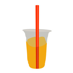 glass with orange juice