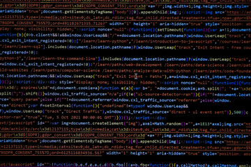 Programming coding screen, web developer coding screen