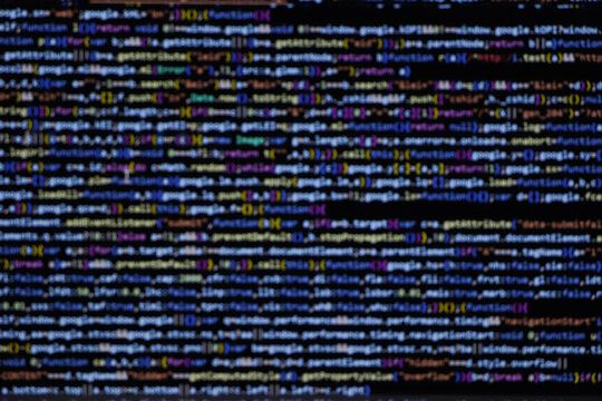 Programming coding screen, web developer coding screen