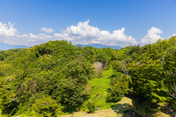 Obraz premium 苗木城跡からの眺望