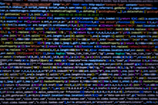 Programming coding screen, web developer coding screen
