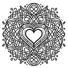 Mandala Coloring Page Vector