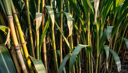 Fototapeta premium Agricultural Sugarcane Field Image