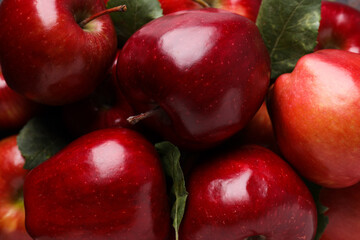 Red apples, concept of fresh and healthy food