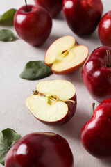 Red apples, concept of fresh and healthy food