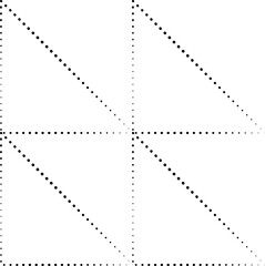 Dotted square shapes. Graphic elements