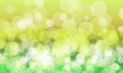 A background with sparkling circles. The design is bright and festive.