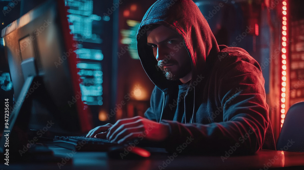 Poster combating cybercrime by preventing phishing-related identity theft.