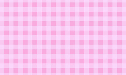 A simple gingham check background. The design is classic and familiar.Pink.