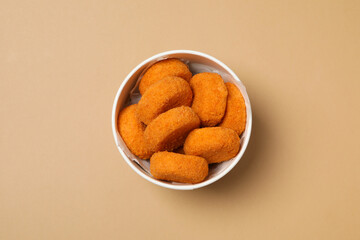 Fried mozzarella, tasty and delicious food, fried food