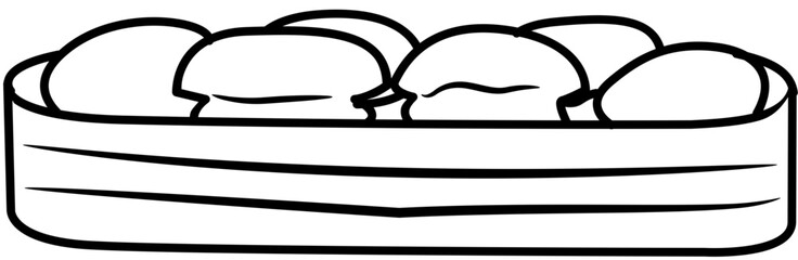 picnic on park outline