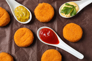 Fried mozzarella, tasty and delicious food, delicious fried food