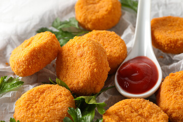 Fried mozzarella, tasty and delicious food, tasty fried food
