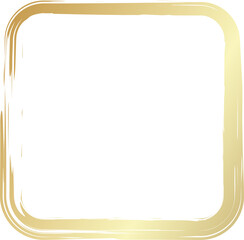 Rounded square golden frames