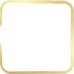Rounded square golden frames