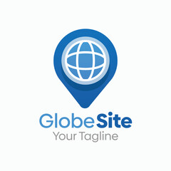 Globe Site Logo Design Template. Good for Business, Agency, Community and Organization