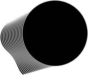 Circle flowing overlapping modern design for badge, tag, banner, logo