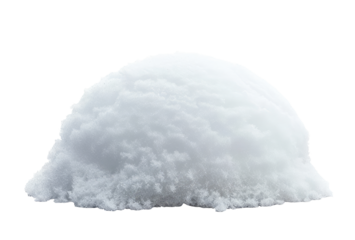 Snow cap isolated on transparent background