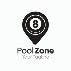 Pool Zone Logo Design Template. Good for Business, Agency, Community and Organization