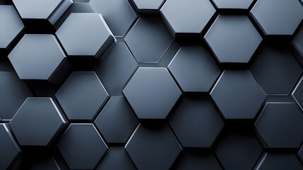 Fototapeta premium Abstract background with hexagonal shapes.