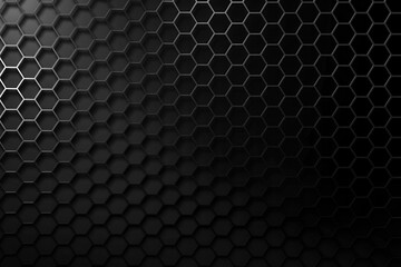 Modern luxury silver line banner, dark hexagon mesh pattern, sleek abstract design, futuristic elegance, vector illustration, perfect for contemporary digital projects.