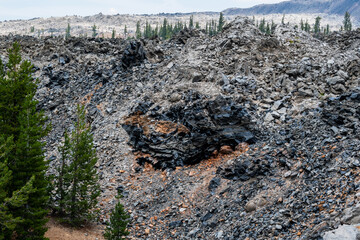 Lava Flows in Modoc National Forest, California