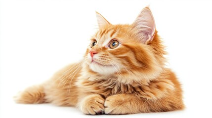 Obraz premium Cute Ginger Kitten Lying Down