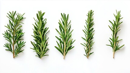 Fototapeta premium Rosemary herbs isolated on a white background 