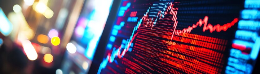 NASDAQ Display A vibrant