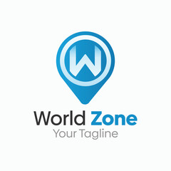 World Zone Logo Design Template. Good for Business, Agency, Community and Organization