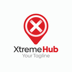 Xtreme Hub Logo Design Template. Good for Business, Agency, Community and Organization